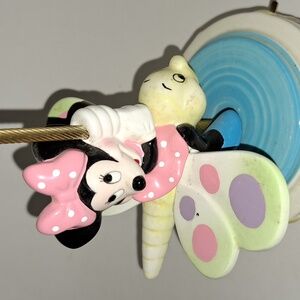 Minnie Mouse music box Disney vintage Minnie on carousel 🦋